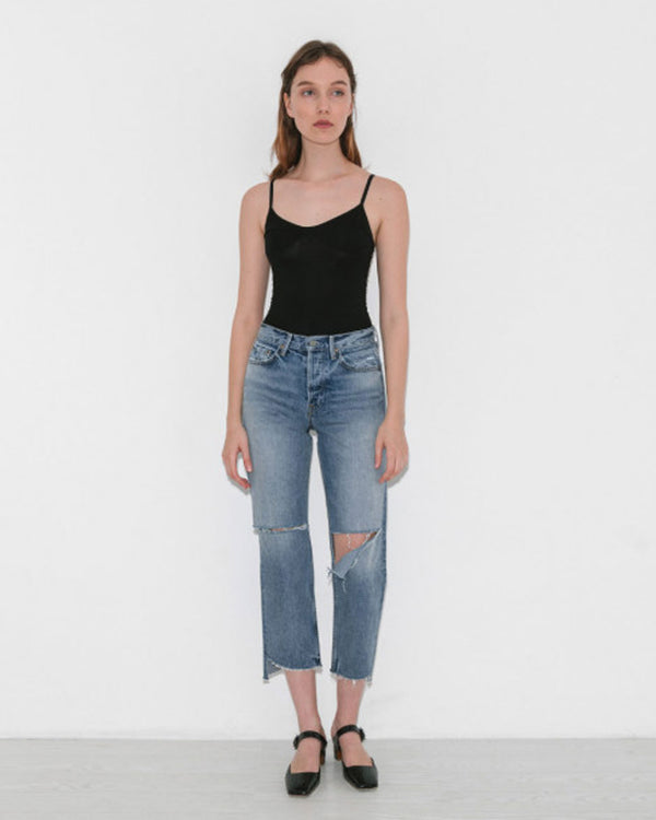 Girlfriend Distressed Jeans